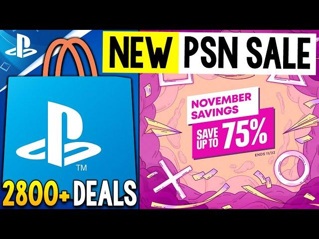 GIGANTIC NEW PSN SALE LIVE NOW! PSN NOVEMBER SAVINGS Sale 2800+ Deals (NEW PlayStation Deals 2024)