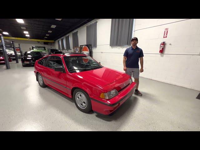 1987 Honda Civic CRX Si Walk Around and Driving POV