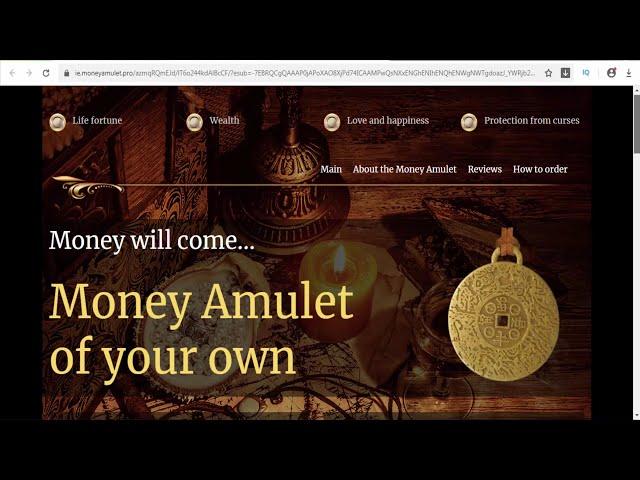 Money Amulet Ireland - to bring luck, happiness, power and wealth to its owners