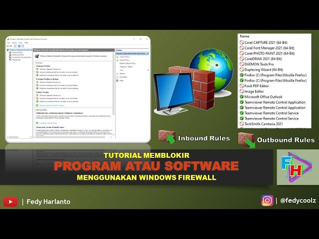 Tutorial Memblokir Program Atau Software Dengan Menggunakan Windows 10 Firewall