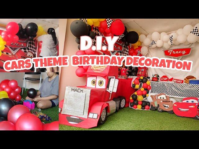 Cars Theme Birthday Decoration | DIY Cars Birthday Party