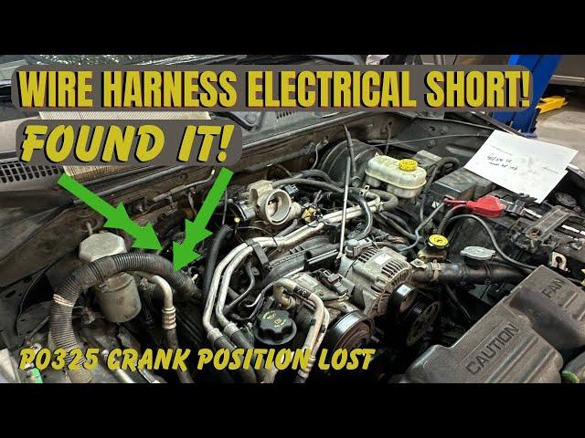 Engine Disabled! Melted Wiring Harness! Dodge Dakota 3.7