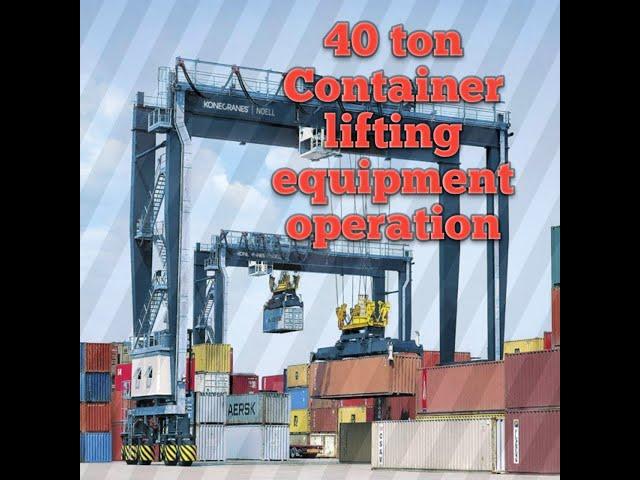 Container Handling (RTG) Operation in  Operator cabin View. #jaystamil