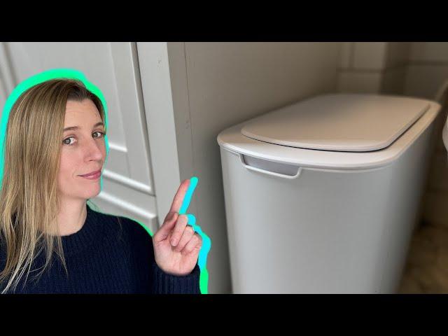 Your Bathroom NEEDS An Touchless Trash Can Like Cesun!