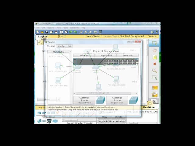 Configure VLANs and Trunks using Packet Tracer - Cisco CCNA Part1