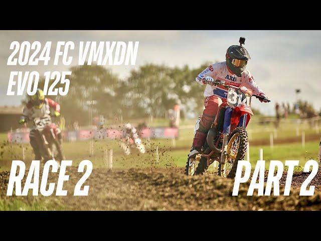 Farleigh Castle VMXdN 2024. EVO 125 Race 2. GOPRO 360!