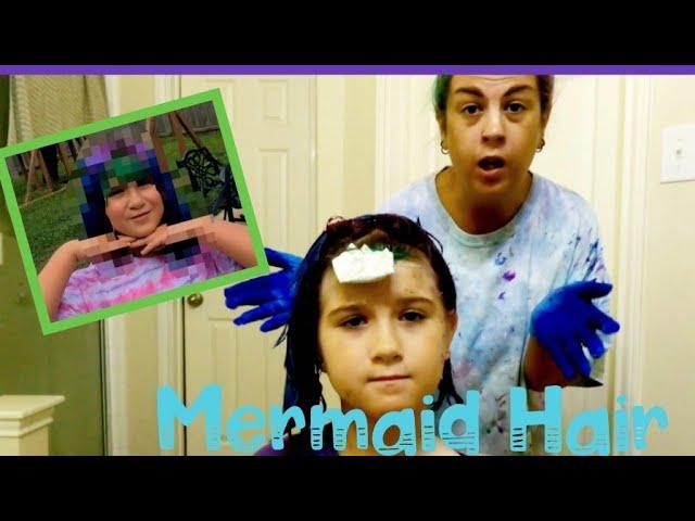 Mermaid Hair Transformation For Back To School ‍️