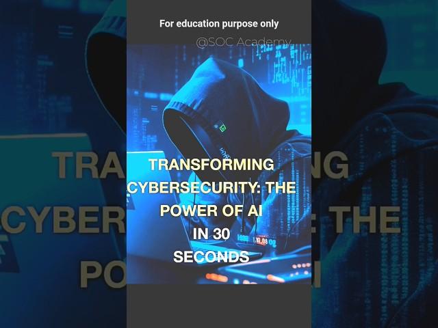Power of AI #shorts #ai #cybersecurity #socanalyst