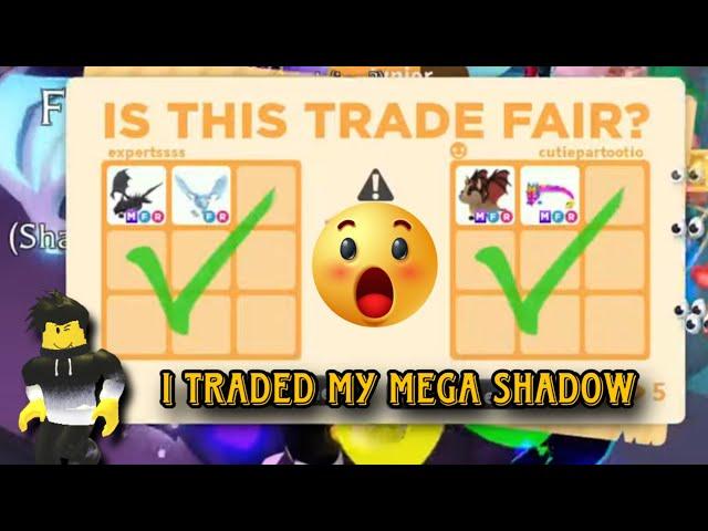 I TRADED MORE THAN MEGA SHADOW FOR A MEGA BAT DRAGON | Roblox Adopt me!