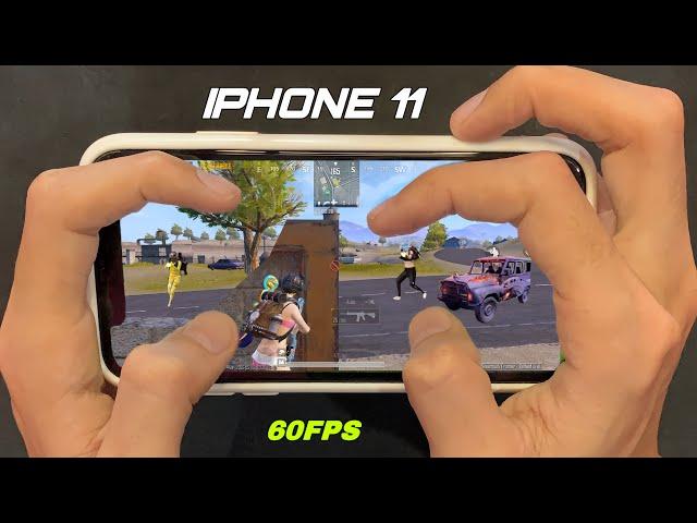 IPHONE 11 HANDCAM IN 2025 /Smooth+Extreme Graphic Settings Test/ IOS 18.2 PUBG TEST IN 2025!