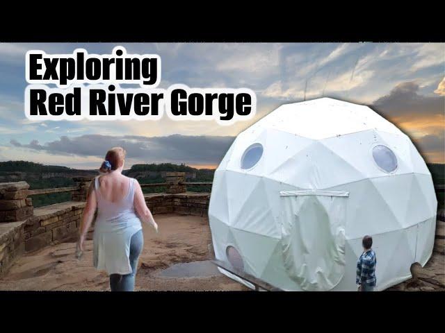 Explore Red River Gorge...Sleeping in a suspended Dome in the Mountains!