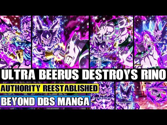 Beyond Dragon Ball Super Hakaishin Ultra Beerus Destroys Rino! God Of Destruction Rematch Concluded