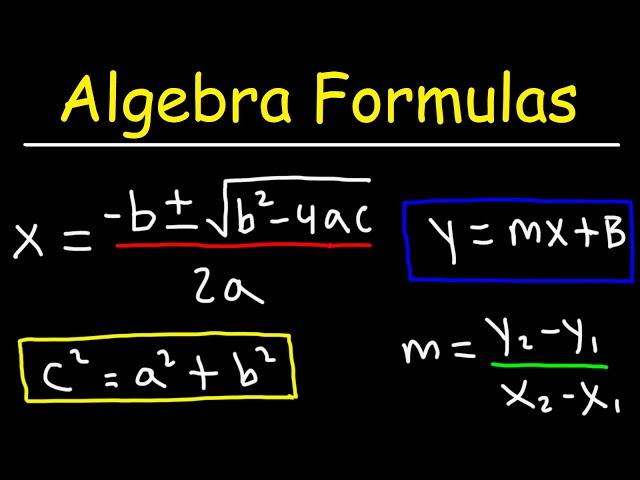 Algebra Formulas