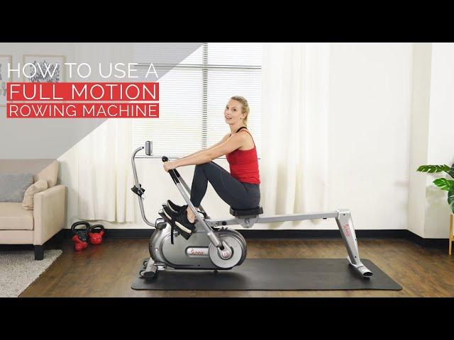 How To Use A Full Motion Rowing Machine