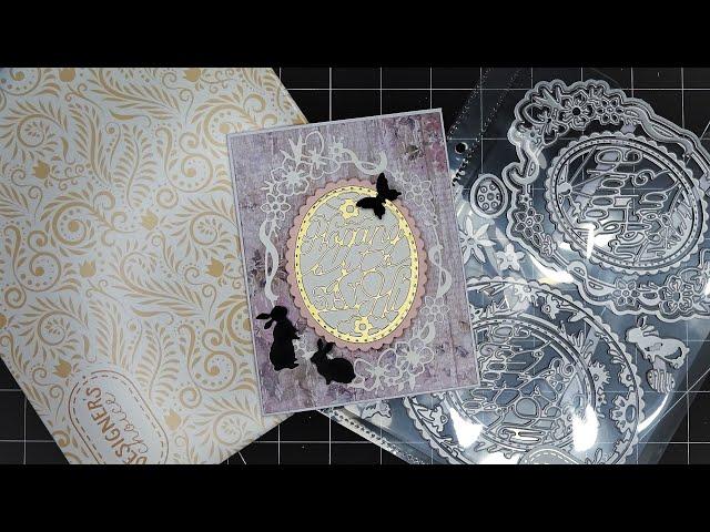 Tonic Studios Designer's Choice: "Bunnies & Blooms" Dies Set Review Tutorial! So Precious!