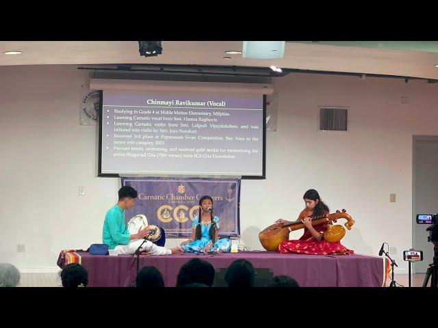 Saveri Varnam at CCC (Carnatic Chamber Concerts), Bay Area, Feb 04, 2024