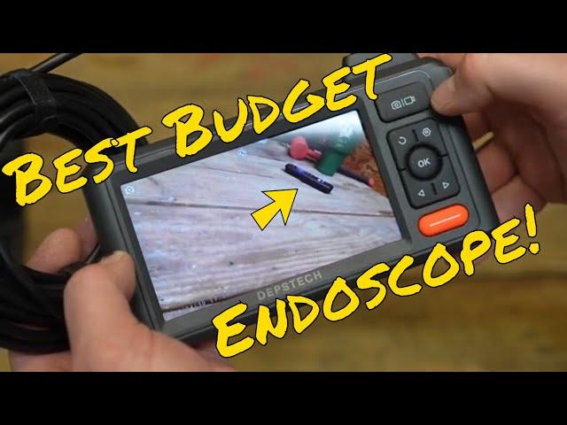 Dual-Lens Endoscope Camera with Light, DEPSTECH DS620 1080P HD Borescope with 5" IPS Screen