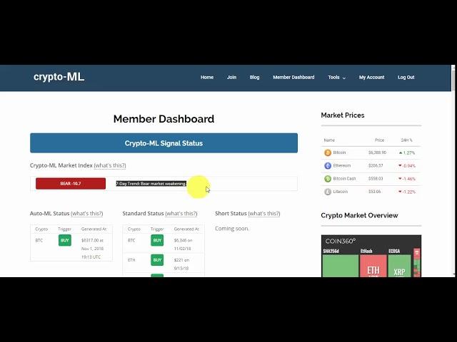 Crypto-ML Market Index Indicator