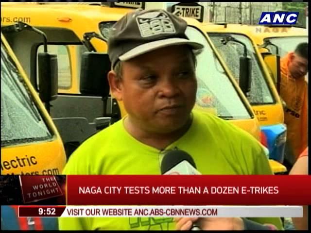 Naga City tests e-trikes