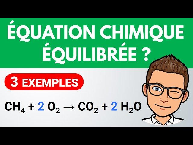 Équilibrer une équation chimique ?  Exercice facile | Collège | Physique Chimie