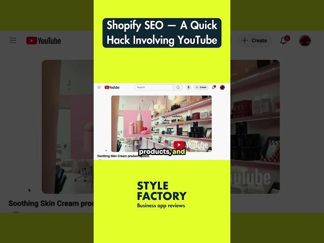 Shopify SEO — A Quick Hack Involving YouTube