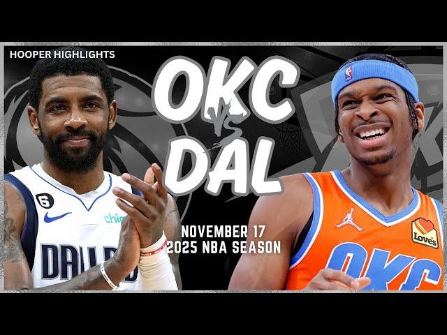 Oklahoma City Thunder vs Dallas Mavericks Full Game Highlights | Nov 17 | 2025 NBA Season