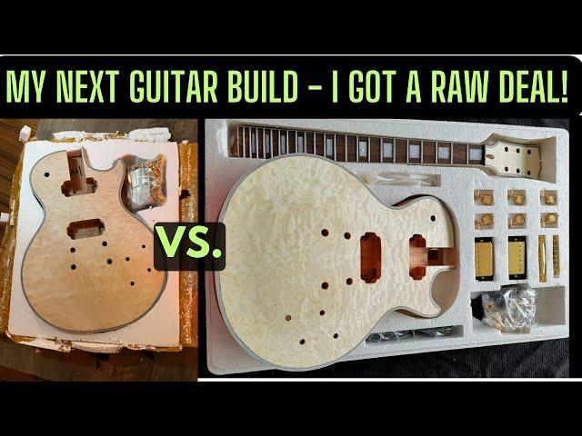 I Ordered A DIY "Les Paul Custom" DIY Kit And Got A Raw Deal!  But I'm Still Gonna Build It!