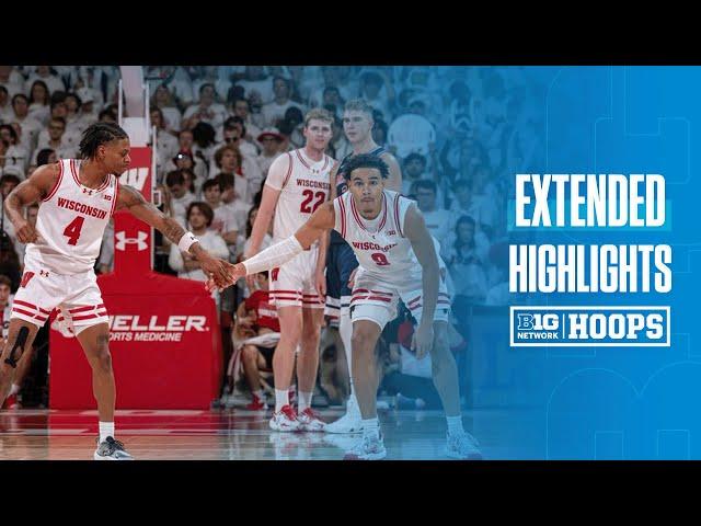 WIsconsin UPSETS No. 9 Arizona | EXTENDED HIGHLIGHTS | Big Ten Men's Basketball | 11/15/2024