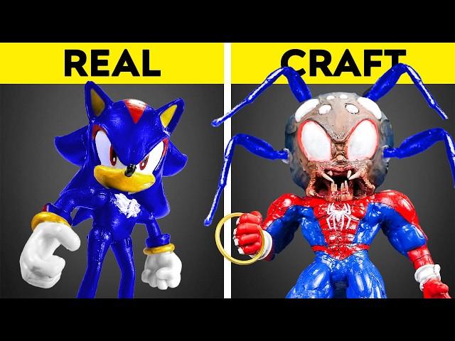 Sonic + Spider-Man = Monster! ️ What Happens When You Merge Two Heroes?  Free Crafts