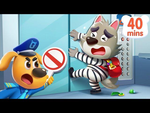 Elevator Safety Tips | Police Cartoon | Safety Cartoon | Kids Cartoon | Sheriff Labrador | BabyBus