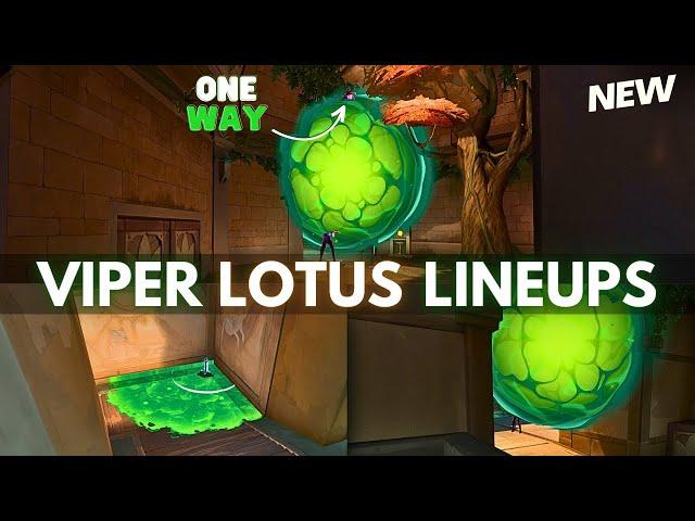 All the Viper Lineups you need on LOTUS! (2024) | VALORANT