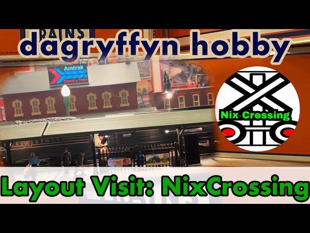 Layout Visit: NixCrossing. 30 Minute Train Run featuring Nix trains and layout