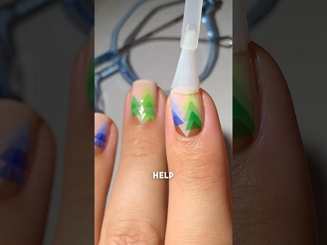 Holiday Forest Nail Art#nails #holidaynails #naildesigns #nailinspo #christmasnails #nailart