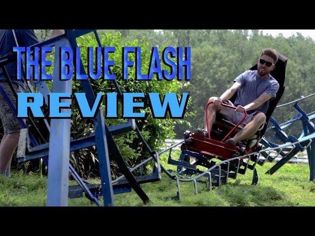 The Blue Flash Review World Famous Backyard Roller Coaster in Indiana