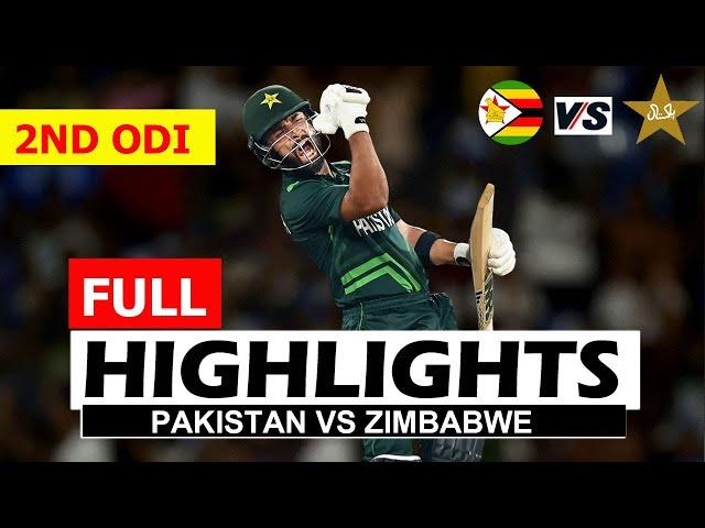 PAKISTAN VS ZIMBABWE FULL HIGHLIGHTS 2ND ODI MATCH 2024 | PAK VS ZIM