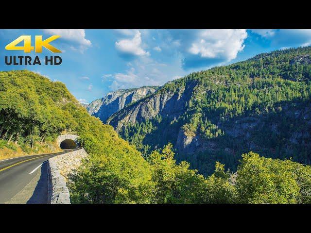 Yosemite Valley Scenic Mountain Drive 4K | Yosemite National Park, California