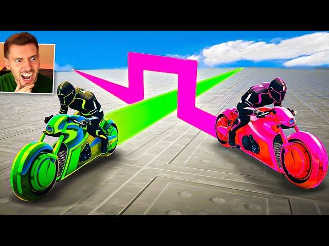 GTA V Online: MOTO TRON vs TRON com meus INSCRITOS!