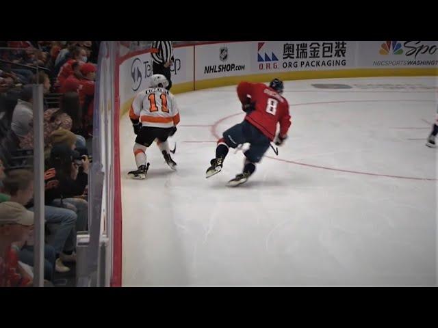 Ovechkin Leaves The Game After A Collision With Travis Konecny