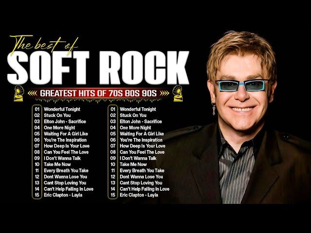 Rod Stewart, Elton John, Eric Clapton, Bee Gees, Chicago, Eagles - Soft Rock Love Songs Ever