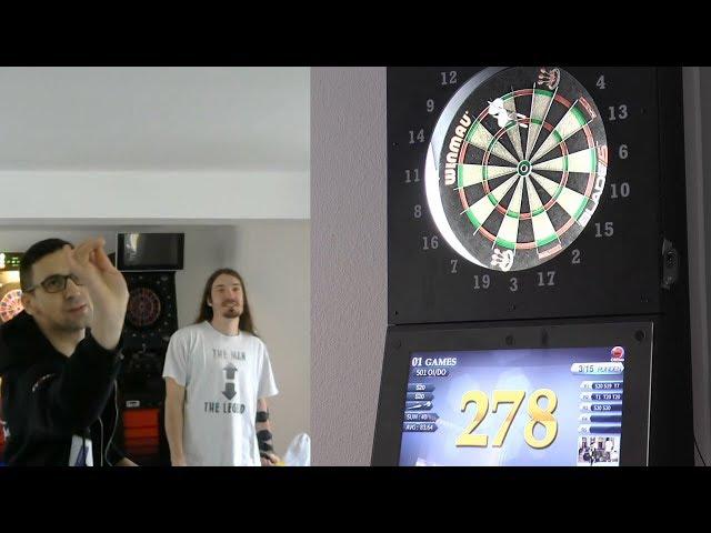 Robstar180 und Darts Gondel zocken im Dartsport Förderzentrum Augsburg 501 DO