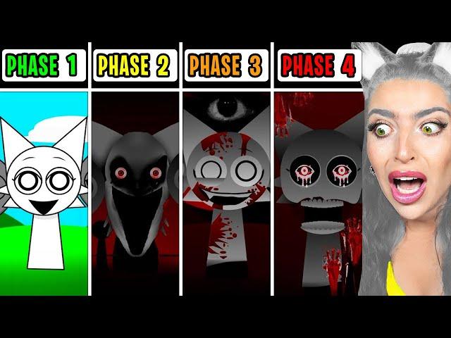 PHASE 1 vs PHASE 2 vs PHASE 3 vs PHASE 4! (Mix Of All Monster Voices From INCREDIBOX SPRUNKI)