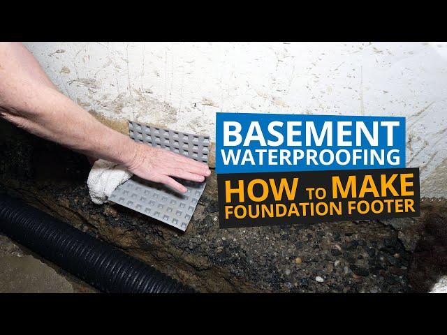 Basement Waterproofing | What is a False Footing?