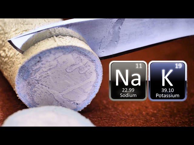 Sodium-Potassium Alloy: Blue Solvated Electrons in Water!