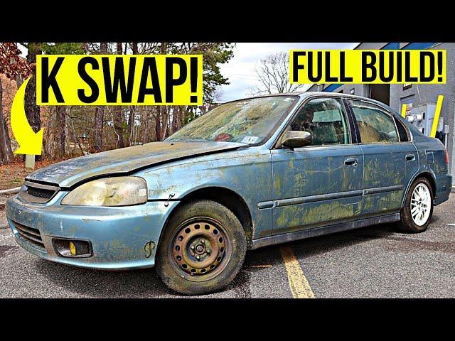 Restoring An Abandoned Civic In 18 Minutes!