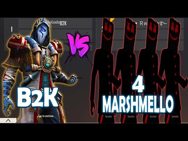 B2K VS 4 PRO MARSHMELLO PLAYERS | AWM GOD VS 4 MARSHEMLLO - BEST ROOM EVER