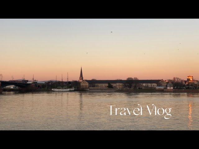 Travel Vlog| Trip to Mainz Germany| Hilton Hotel review | Beautiful sunrise and sunset| Silent Vlog