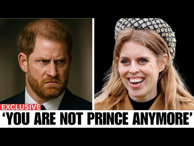Harry FURIOUS After Princess Beatrice REFUSED Addressing As ‘Prince’ In London Tech Week 2025 Chat
