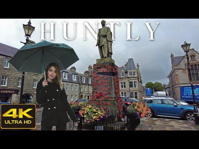 Huntly Scotland Walking tour 4K, Sep 2022