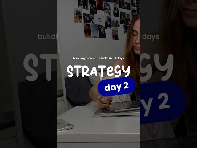 Building a design studio in 30 days | DAY 2 | Strategy 