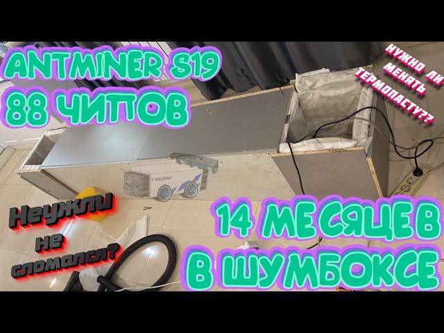 14 месяцев в шумобоксе В РАЗГОНЕ! Antminer S19 88 чипов ИМБА асик! Разобрал, показал, рассказал!